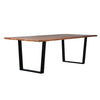 Castro Medium Brown Sealed Top and Black Base Dining TableModel SHR187