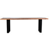 Castro Medium Brown Sealed Top and Black Base Dining TableModel SHR187