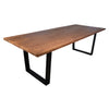 Castro Medium Brown Sealed Top and Black Base Dining TableModel SHR187