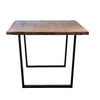 Castro Medium Brown Sealed Top and Black Base Dining TableModel SHR187