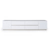 A&X Skyline Modern White Crocodile TV Stand