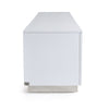 A&X Skyline Modern White Crocodile TV Stand