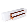 A&X Skyline Modern White Crocodile TV Stand