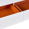 A&X Skyline Modern White Crocodile TV Stand