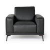 Lamod Italia Soho Italian Grey Leather Armchair Model VGDTSOHO-GREY-CHR