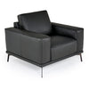 Lamod Italia Soho Italian Grey Leather Armchair Model VGDTSOHO-GREY-CHR