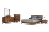 Nova Domus Soria Mid-Century Grey & Walnut Bed