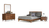 Nova Domus Soria Mid-Century Grey & Walnut Bedroom Set