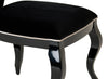 A&X Sovereign - Transitional Black Fabric Chair (Set of 2)