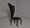 A&X Sovereign - Transitional Black Fabric Chair (Set of 2)