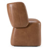 Modrest Standing Modern Brown Vegan Leather Dining Chair With Castor Wheels Model VGKK-KF.Y1255-BRN