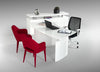Modrest Stanford Modern White Office Desk Model VGVCBT022-WHT