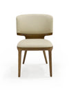 Modrest Stanley Contemporary Beige Leatherette And Walnut Set Of 2 Dining Chair Model VGCS-CH20066-DC
