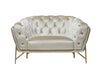 Divani Casa Stella Transitional Beige Velvet Chair Model VGCA2020-BEIGE-CH