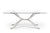 Modrest Adderley Modern Stainless Steel With Glass Top Dining Table Model VGVCT1101-20