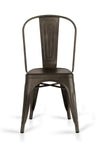 Elan Modern Rust Metal Dining Chair (Set Of 2) Model VGCBT-5816-RUST