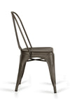 Elan Modern Rust Metal Dining Chair (Set Of 2) Model VGCBT-5816-RUST