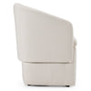 Modrest Tassell Modern Ivory Fabric Dining Chair With Castor Wheels Model VGKK-KF.Y2219-IVY
