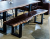 Modrest Taylor - Large Modern Live Edge Wood Dining Bench