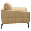 Divani Casa Forge Modern Beige Leather Chair Model VGVITB31324-BGE-CHR