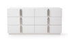 Modrest Token - Modern White & Stainless Steel Dresser