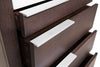 Modrest Torino Modern Brown Oak & Grey Chest
