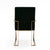 Modrest Trea Modern Black Velvet & Rosegold Dining Chair Model VGVCB0298A-BLK-DC