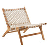 Maru Natural Finish and White Rope Occasional ChairModel TSD8014