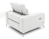 Lamod Italia Turin Italian White Leather Recliner Chair Model VGCCROMA-WHIT-CH