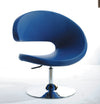 Modrest Adara Modern Blue Leatherette Lounge Chair Model VGOBTY24-P-BLU