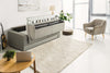 Modrest Made in Italy Urrita - Modern Gray Fabric Sofa Bed w/ Full Size Mattress