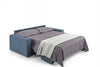 Modrest Made in Italy Urrita - Modern Blue Fabric Sofa Bed w/Full Size Mattress