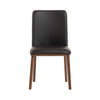 Modrest Utah Modern Walnut And Brown Eco Leather Dining Chair Set Of 2 Model VGMAMI-973