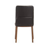 Modrest Utah Modern Walnut And Brown Eco Leather Dining Chair Set Of 2 Model VGMAMI-973