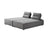 Divani Casa Glendale Modern Grey Fabric Modular Sectional Sofa Model VGMBMB-1907-GRY