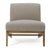 Divani Casa Vance Modern Sand Fabric & Wood Accent Chair Model VGKK-KF.A2387-SAND