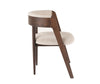 Modrest Vegas Modern Beige Velvet & Walnut Oak Dining Chair (Set Of 2) Model VGME-VEGAS-DCHR