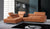 Italian Leather Divani Casa Citadel Modern Leather Sectional Sofa