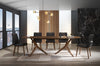 Modrest Utah Modern Walnut And Brown Eco Leather Dining Chair Set Of 2 Model VGMAMI-973