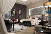 Queen A&X Bellagio Luxurious Transitional Crocodile Lacquer Bed