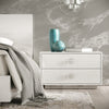 A&X Ovidius & Victoria Modern White Crocodile Lacquer Bedroom Set Model VGUN-OVIDVICT-SET-WHT