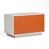 A&X Victoria Modern White Crocodile Nightstand