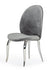 Modrest Vince Glam Grey Velvet Dining Chair Set Of 2 Model VGZAY622-GRY