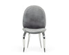 Modrest Vince Glam Grey Velvet Dining Chair Set Of 2 Model VGZAY622-GRY