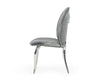Modrest Vince Glam Grey Velvet Dining Chair Set Of 2 Model VGZAY622-GRY