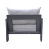 Renava Wake - Modern Charcoal Outdoor Lounge Chair