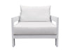 Renava Wake - Modern White Outdoor Lounge Chair