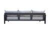 Renava Wake - Modern Charcoal Outdoor Sofa