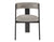 Modrest Washington Modern Grey Fabric & Ebony Oak Dining Chair (Set Of 2) Model VGME121259-EDCHR