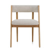 Modrest Vegas Modern Cream Fabric & Natural Oak Dining Chair (Set Of 2) Model VGME121259-CRM-DC